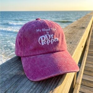 Dr Pepper Pink Baseball Cap